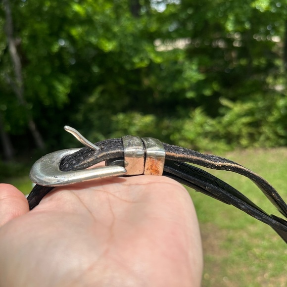 Vintage Appaloosa Leather Belt w/19 Walking Liberty & Eagle Silver Half Dollars - Picture 8 of 16